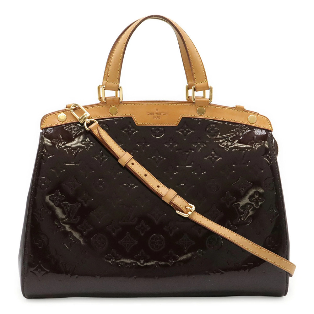 LOUIS VUITTON Monogram Vernis Blair Handbag Tote Bag Shoulder Amarante Purple